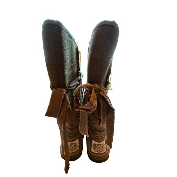 Vintage Juicy Couture Brown & Pink Boots, Size 8 - Picture 2 of 3